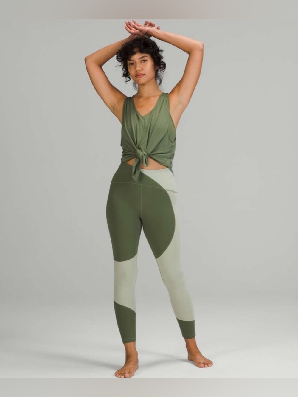 Lululemon Colour Block High-Rise Leggings Tights | Size 6